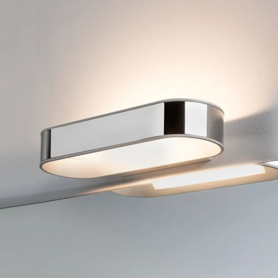 Paulmann LED-væglampe Agena, krom 31 cm IP44 dæmpbar