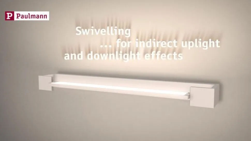 Paulmann LED-væglampe Lucille, hvid, 40 cm, dæmpbar, IP44