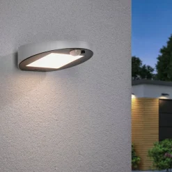 Paulmann LED-væglampe med solcelle Ryse, hvid
