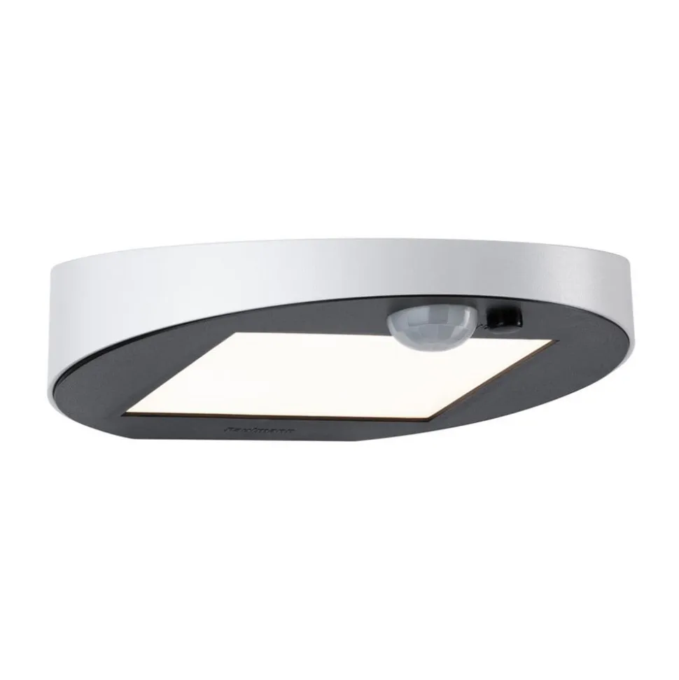 Paulmann LED-væglampe med solcelle Ryse, hvid