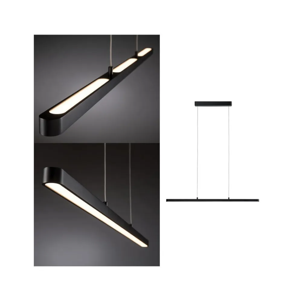 Paulmann Lento LED-pendel sort dæmpbar Up-&Downlight