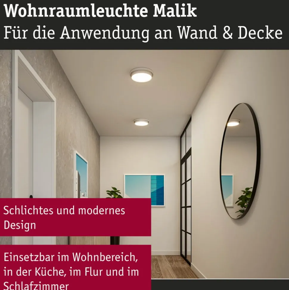 Paulmann Malik LED-loftlampe, 3-step-dim hvid