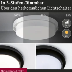 Paulmann Malik LED-loftlampe, 3-step-dim hvid