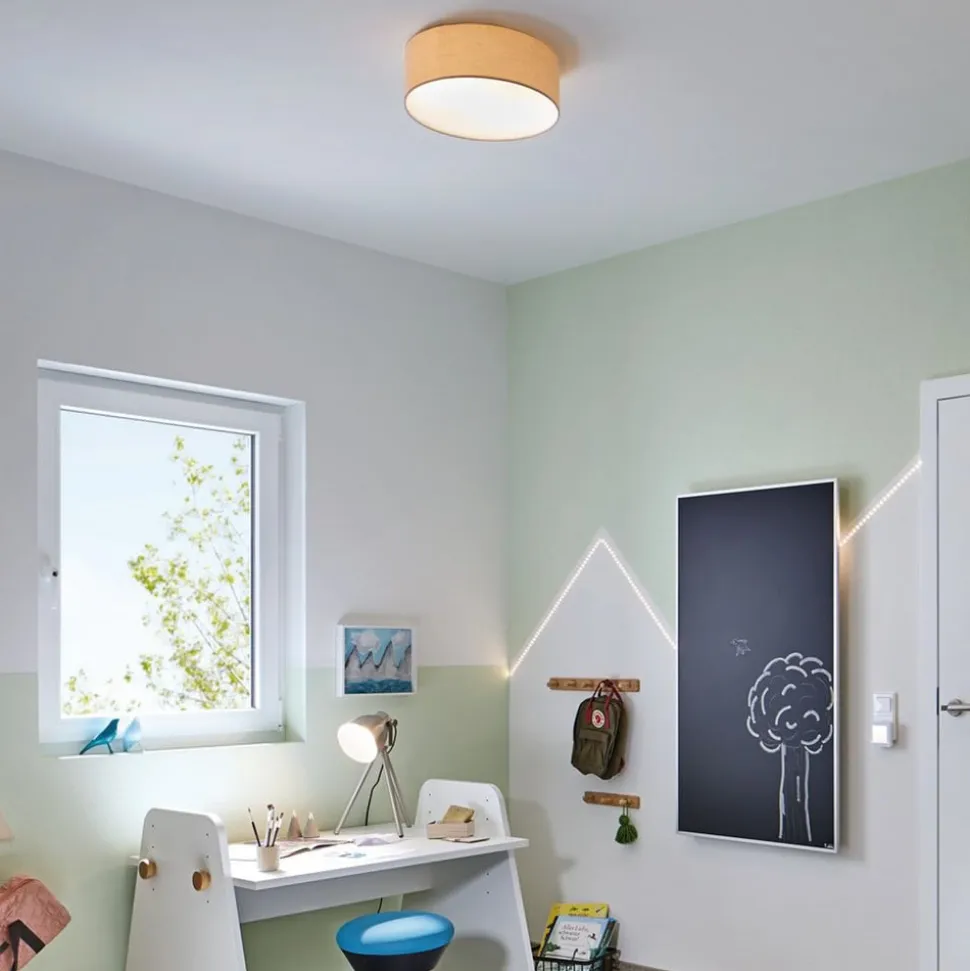Paulmann Mari loftlampe med stofskærm, beige