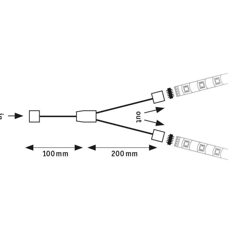 Paulmann MaxLED Y-tilslutningskabel, splitter