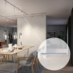 Paulmann Midtestrøm URail Zigbee, krom mat, lang