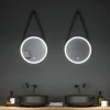 Paulmann Miro LED-hængespejl CCT Ø40cm Framelight