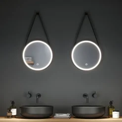 Paulmann Miro LED-hængespejl CCT Ø40cm Framelight