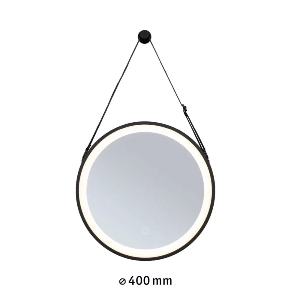 Paulmann Miro LED-hængespejl CCT Ø40cm Framelight