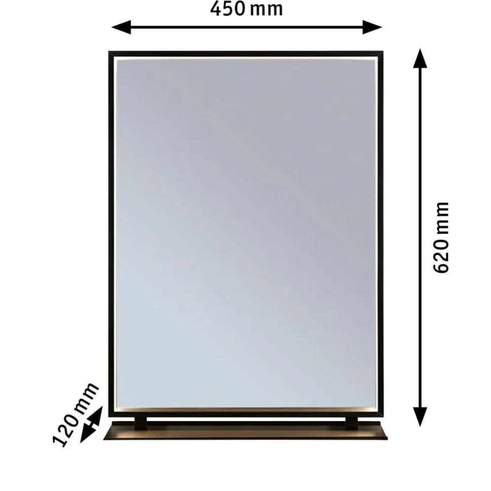 Paulmann Miro LED-vægspejl CCT 62x45 Baggrundsbelysning