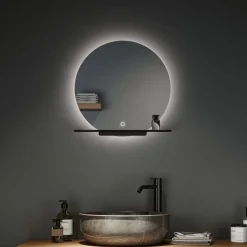 Paulmann Miro LED-vægspejl CCT Ø50cm Baggrundsbelysning