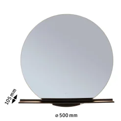 Paulmann Miro LED-vægspejl CCT Ø50cm Baggrundsbelysning