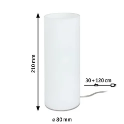 Paulmann Noora bordlampe af opalglas