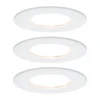 Paulmann Nova LED indbygningslampe 3stk. stiv hvid