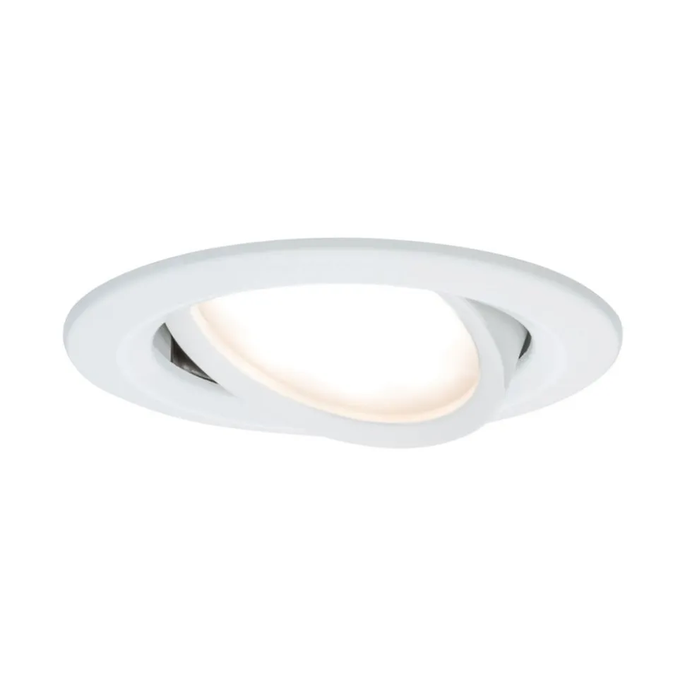Paulmann Nova LED-indbygningsspot 3 stk. drejelig, hvid