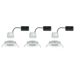 Paulmann Nova LED-indbygningsspot 3 stk. drejelig, hvid