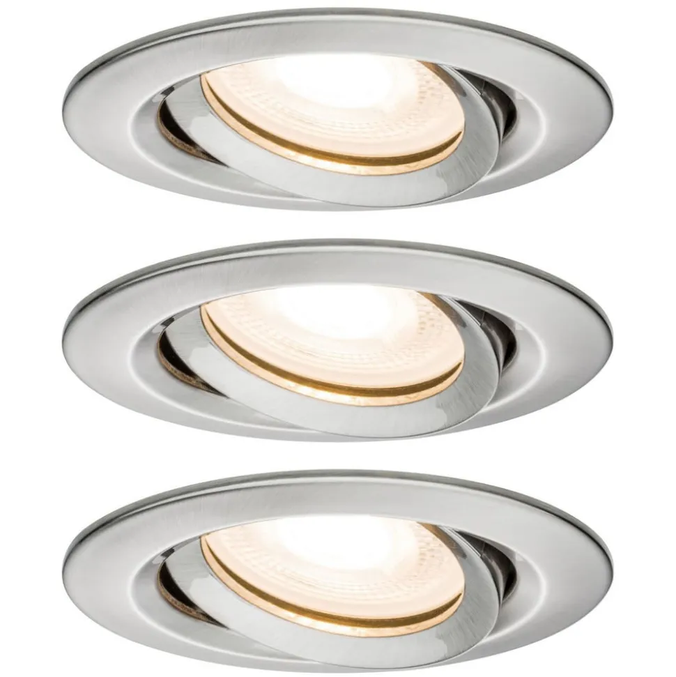 Paulmann Nova LED-indbygningsspot, dæmpbar, IP65, jern