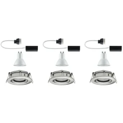 Paulmann Nova LED-indbygningsspot, dæmpbar, IP65, jern