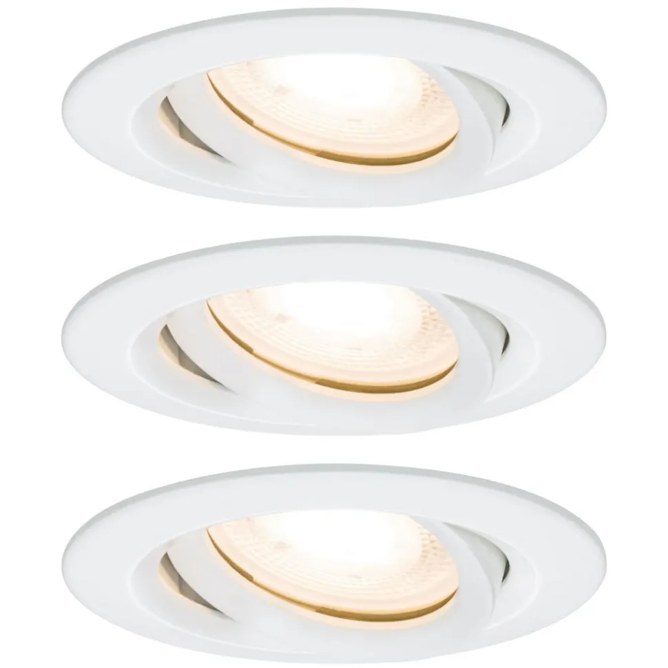 Paulmann Nova LED-indbygningsspot, dæmpbar, IP65, hvid