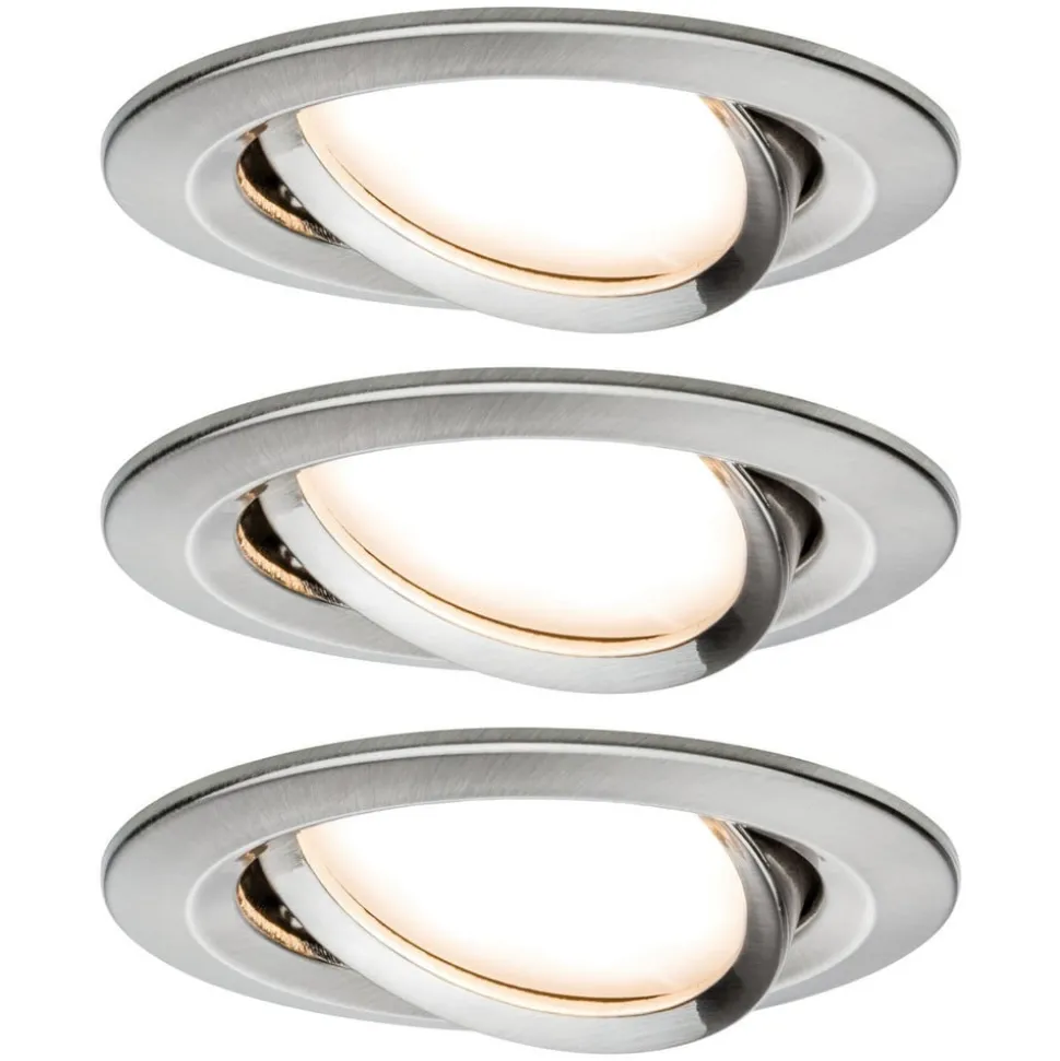 Paulmann Nova LED-spot 3 stk. drejelig, jern