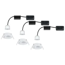 Paulmann Nova mini indb.-spot 3 stk. vipbar hvid
