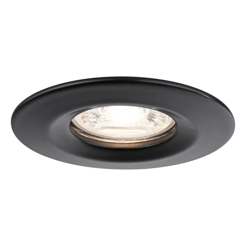 Paulmann Nova Mini indbygningsspot, 3, stift, sort