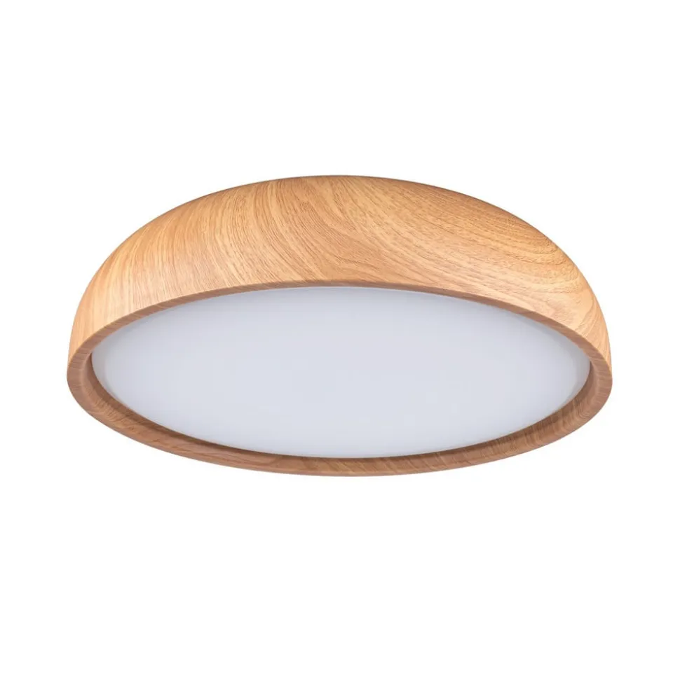 Paulmann Oka LED-loftlampe IP44 CCT trælook