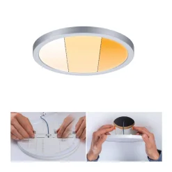 Paulmann panel Areo dim to warm rund krom 17,5 cm