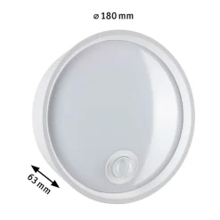 Paulmann Platomo udendørs LED-væglampe sensor hvid