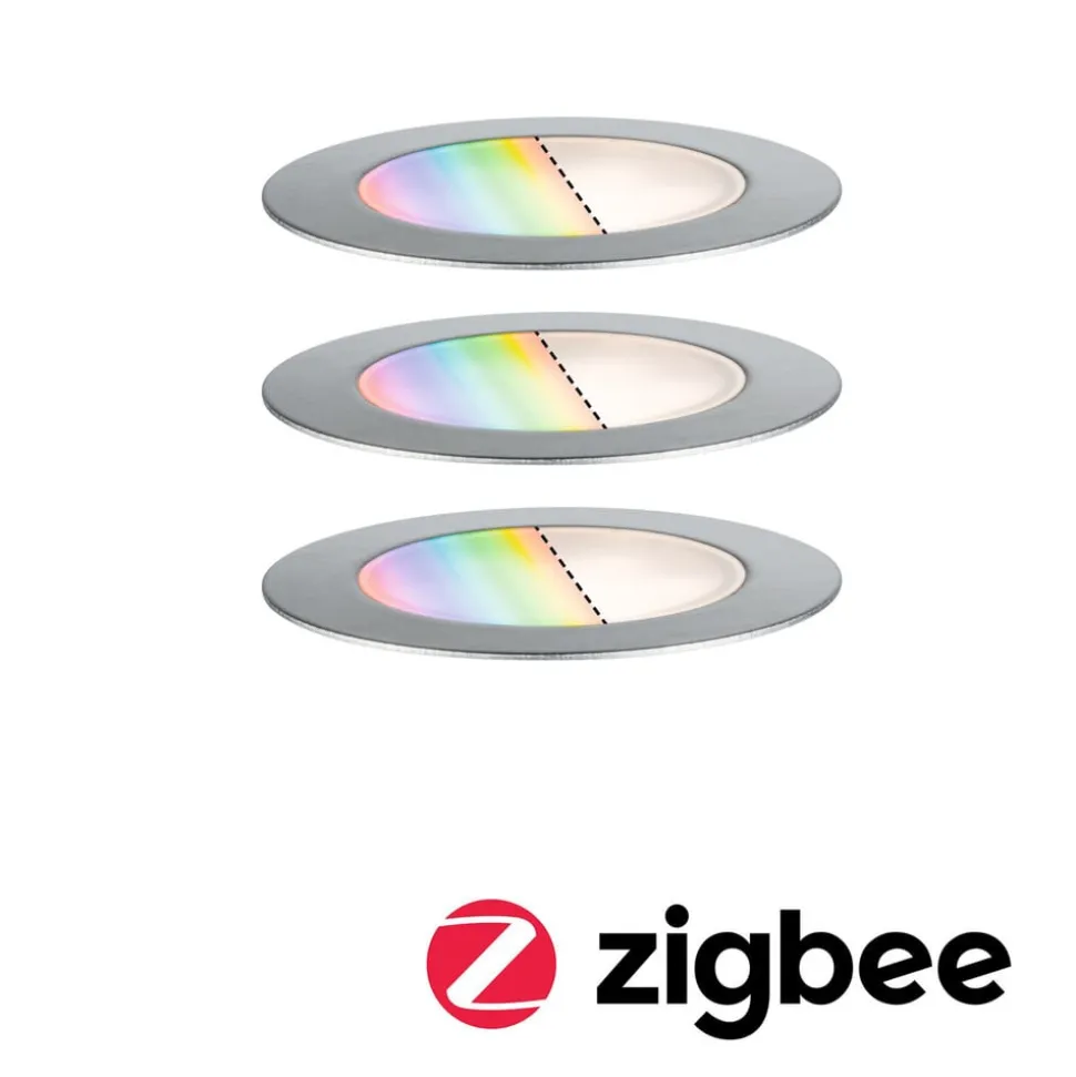 Paulmann Plug & Shine Indbygningsspot Gulv 3 RGBW ZigBee