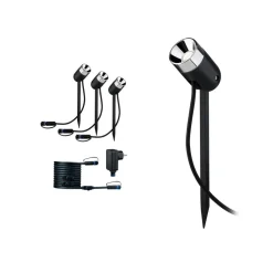 Paulmann Plug & Shine lampe med jordspyd Pike Basis
