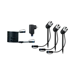 Paulmann Plug & Shine lampe med jordspyd Pike Basis