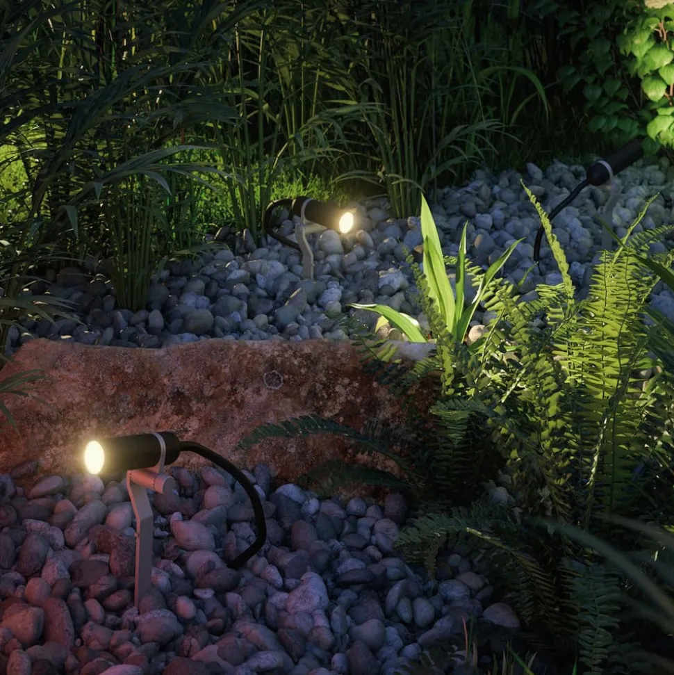 Paulmann Plug & Shine lampe med jordspyd Plantini 3000K