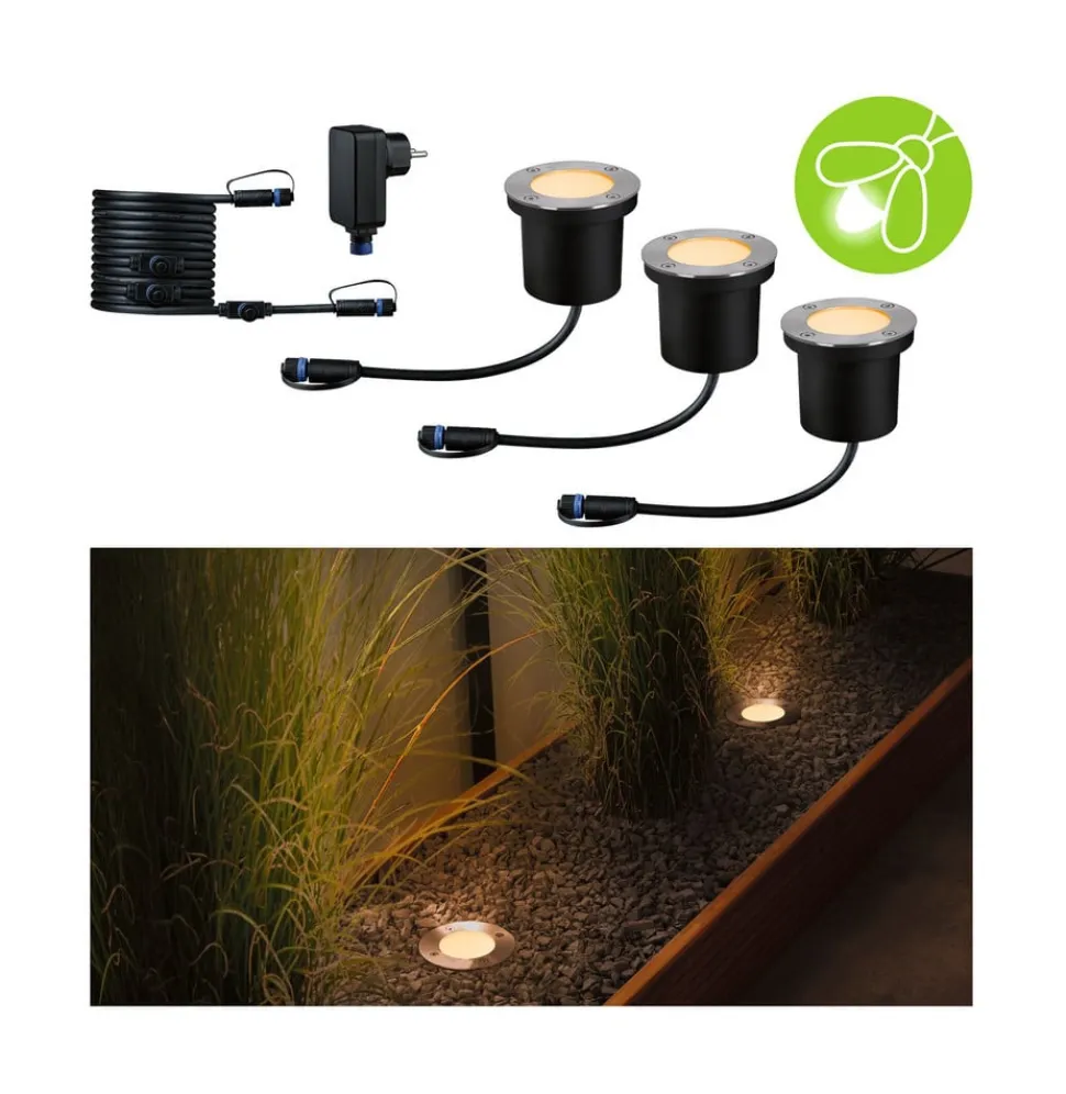 Paulmann Plug & Shine LED indbygningslampe 4,5W sæt med 3 stk