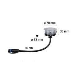 Paulmann Plug & Shine LED indbygget gulvspot Floor RGBW ZigBee