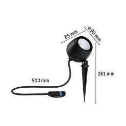 Paulmann Plug & Shine LED-spot Kikolo jordspyd, ZigBee, RGBW