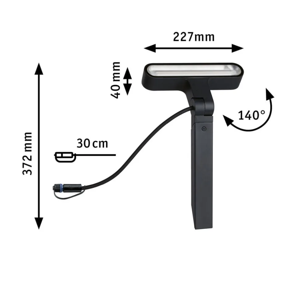 Paulmann Plug & Shine sokkellampe Ito vandret
