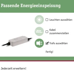 Paulmann Plug & Shine Strømforsyning 94497, 75 W, antracit