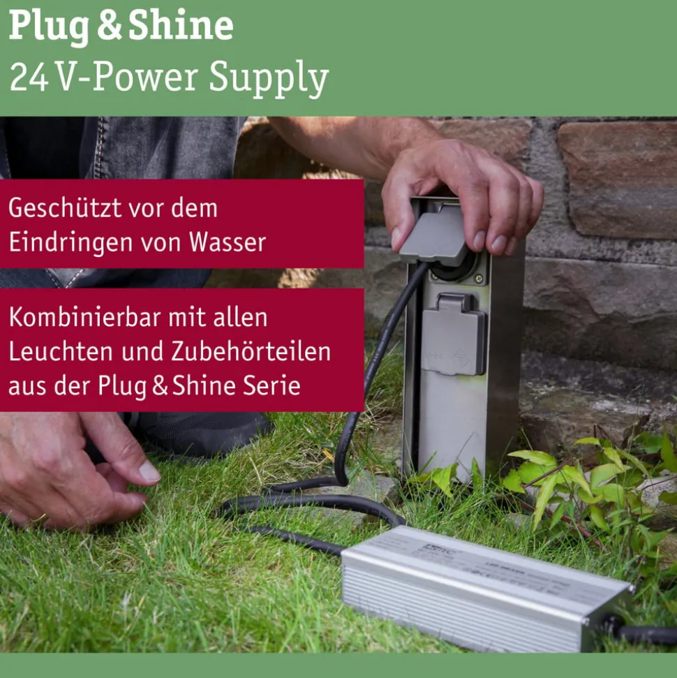 Paulmann Plug & Shine Strømforsyning 94497, 75 W, antracit