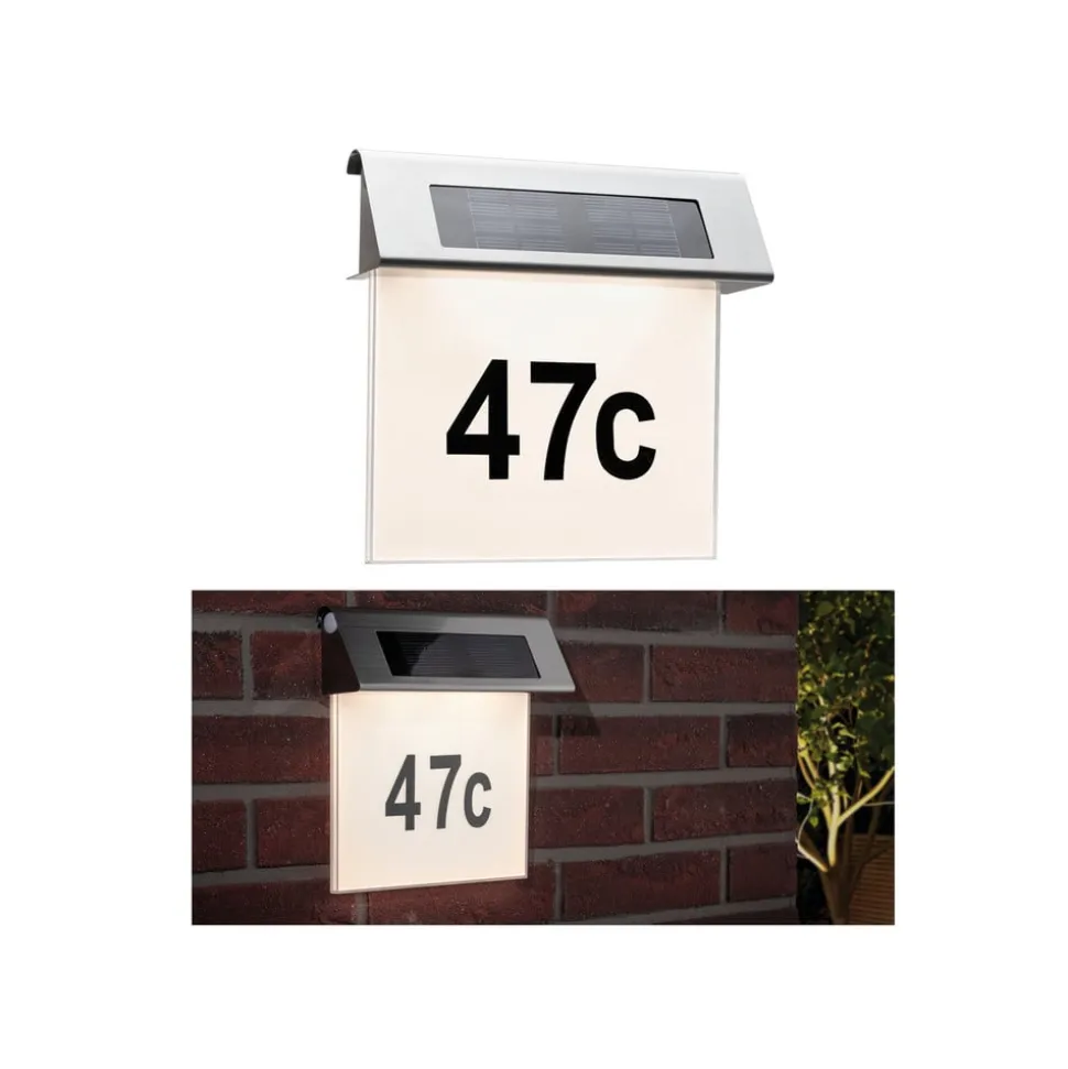 Paulmann Solar husnummerlampe med LED, IP44