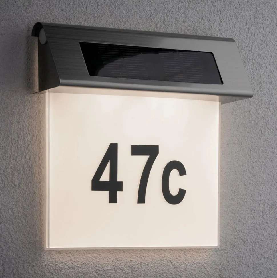 Paulmann Solar husnummerlampe med LED, IP44