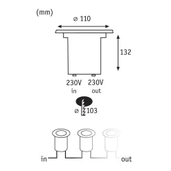 Paulmann Special Line LED nedgravningsspot Ø11cm