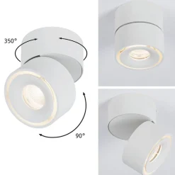 Paulmann Spircle LED-downlight, mat hvidt