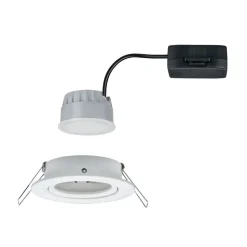 Paulmann spot Nova Coin rund, vippelig, hvid
