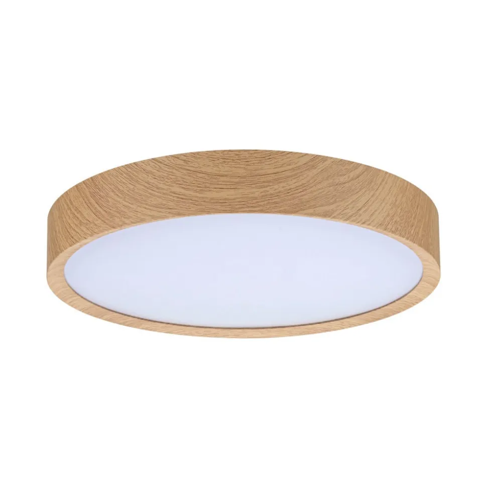Paulmann Tega LED-loftlampe IP44 CCT træ