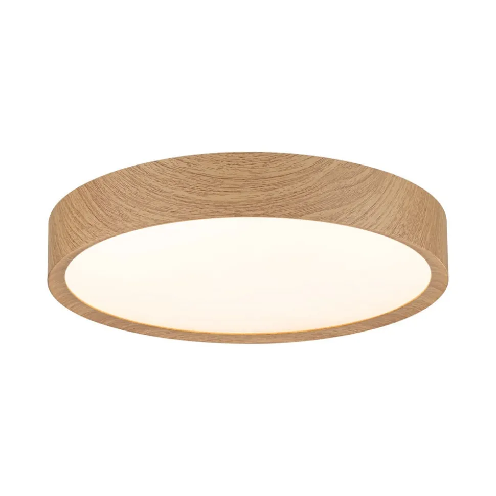 Paulmann Tega LED-loftlampe IP44 CCT træ