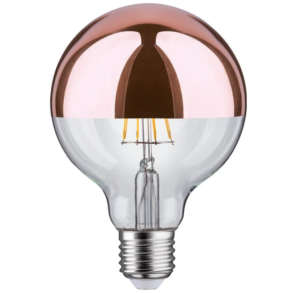 Paulmann topforspejlet LED E27 6,5W G95 kobber