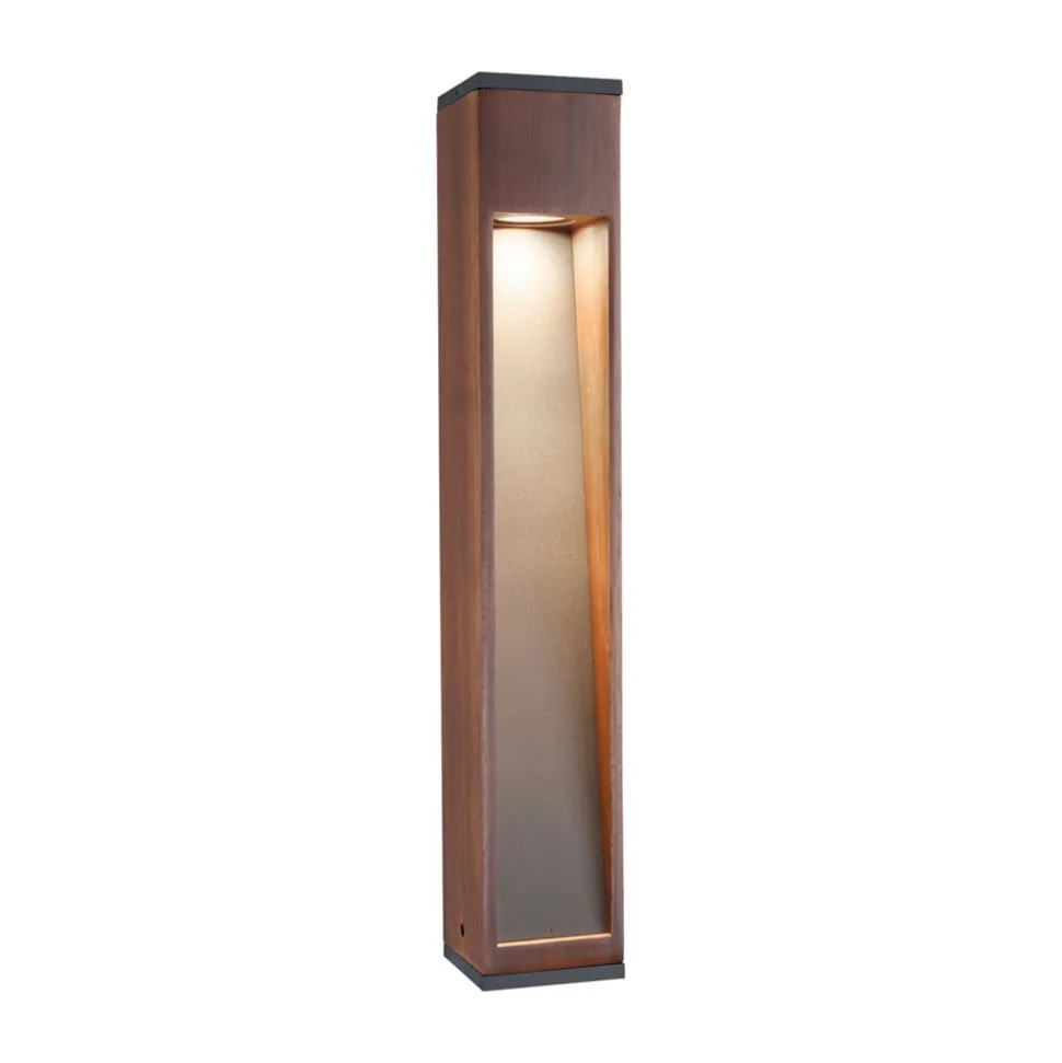 Paulmann Trabia LED-sokkelampe i træ, højde 60 cm