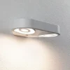Paulmann udendørs LED-væglampe Silma hvid 2 lyskilder IP44