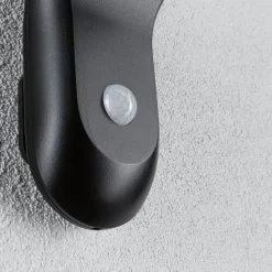 Paulmann udendørs LED-væglampe Diskola, sensor, antracit